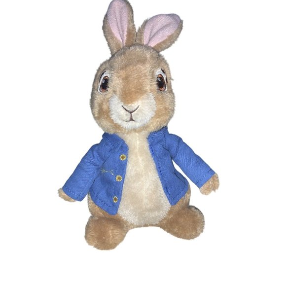 9" PETER RABBIT MOVIE PLUSH STUFFED ANIMAL 2018 JUST PLAY COLUMBIA PICTURES TOY - Picture 1 of 11